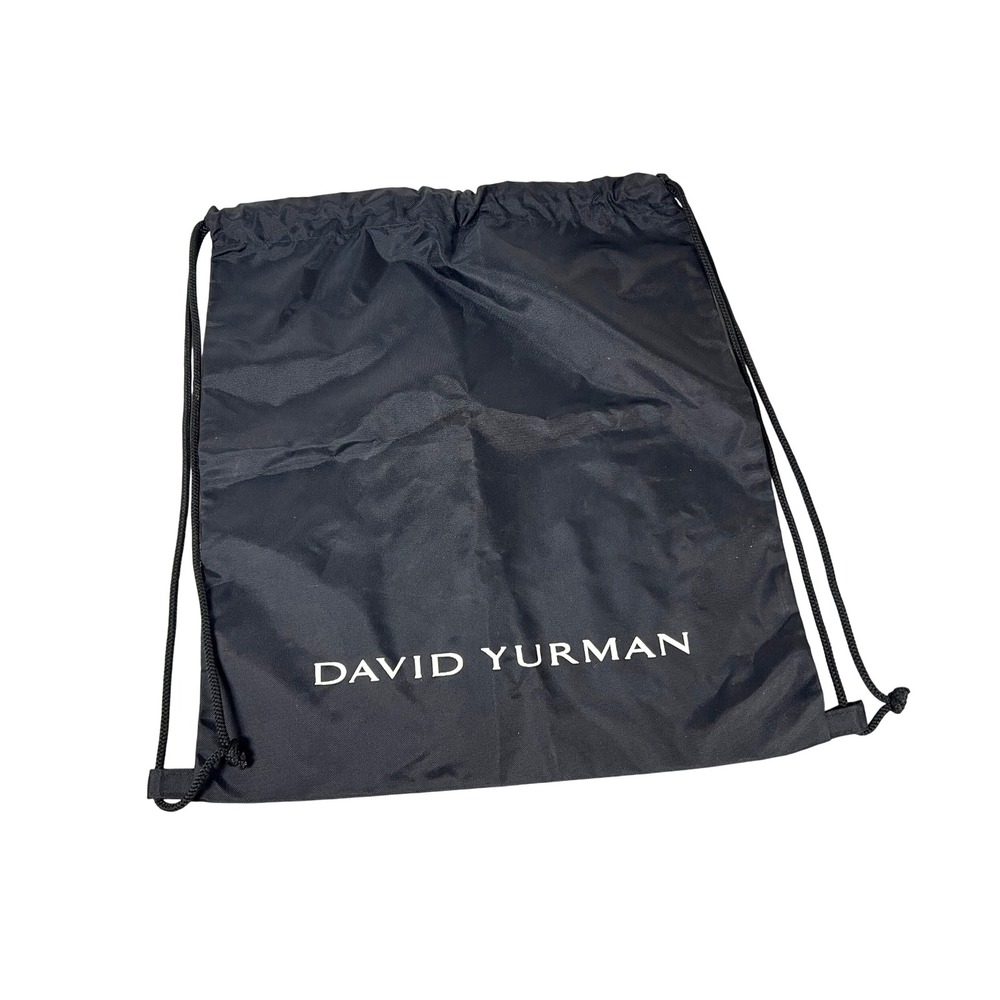 David Yurman Black Drawstring Backpack Storage Tr… - image 1